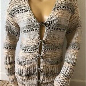 Boston Proper sweater with metallic threading